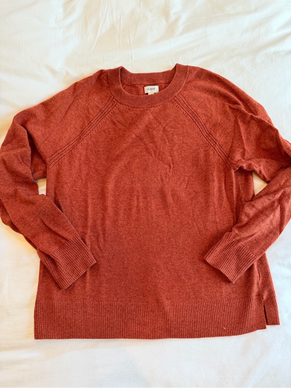 J. Crew Women Rust Crewneck Sweater